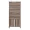Flash Furniture Stella Modern Farmhouse Wooden Bookcase and Storage Cabinet, 3 Upper Shelves in Gray Wash ZG-027-GRYWSH-GG - alternate 4